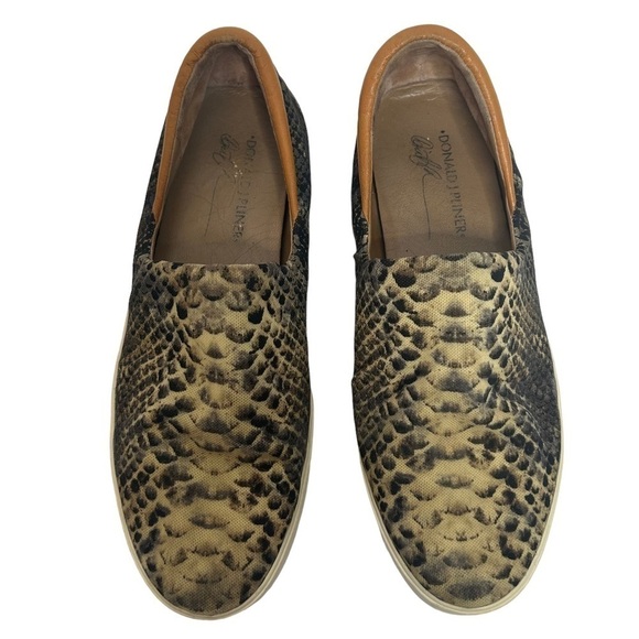 Donald Pliner Sonia Snake Print Slip On Sneakers - Picture 5 of 15